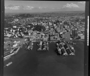 Auckland Wharves and shipping