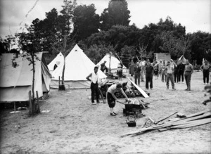 Relief camp in Hastings, after the 1931 Hawke's Bay earthquake