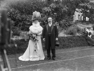 Sir Joseph and Lady Ward on their silver wedding celebration