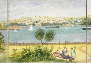 [Fox, William] 1812-1893 :Sydney. Public Gardens and Domain. Harbour and North Shore. 1888. North Shore. Admiralty House