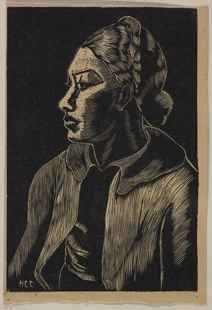 Cook, Hinehauone Coralie, 1904-1993 :[Tahitian woman] / H.C.C. [ca 1937]