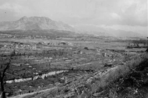 A view of the area from below Hangmans Hill, Cassino