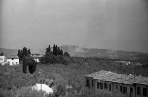 San Casciano under heavy enemy shellfire