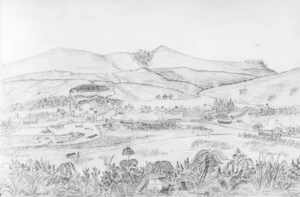 Reid, Thomas :Sawmill and settlement, Coromandel, Auckland, New Zealand 1866 [1877]