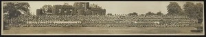 Panorama of soldiers and nurses at Grey Towers, New Zealand convalescent hospital, Hornchurch, England - Photograph taken by Panora Ltd