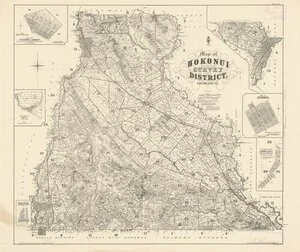 Map of Hokonui Survey District, Southland, N.Z. [electronic resource] / compiled & drawn by W. Deverell.