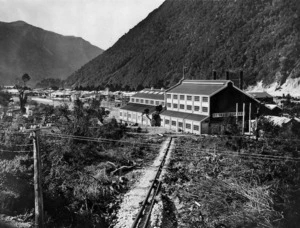 View of electric power station, Otira
