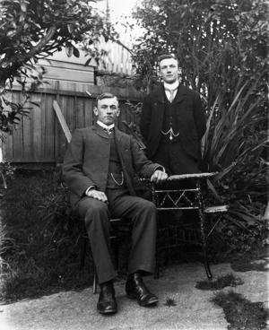 Two unidentified young men