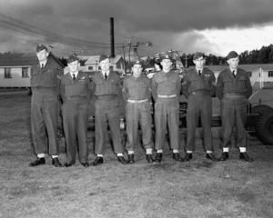Seven uniformed members of the Royal New Zealand Air Force
