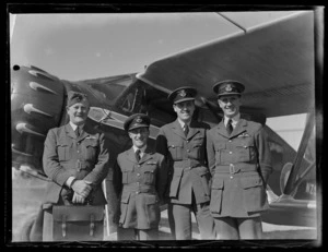 Wing Commander King-Hall, Squadron Leader F R Dix, Flight Lieutenant P E Hudson, and Flight Lieutenant S G Gilkison.