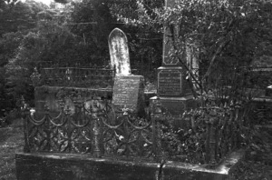 Graves in the Bolton Street cemetery, Wellington, including that of Henry Albert Watson Hare