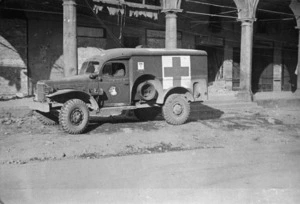 James G Brown, fl 1945 (Photographer) : American Field Service Ambulance, Faenza, Italy
