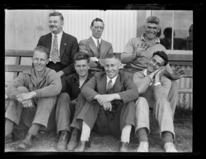 Group portrait of unidentified men