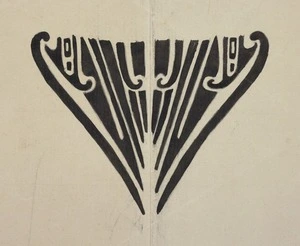 [Robley, Horatio Gordon] 1840-1930 :Tara Whakairo design. [c.1900]