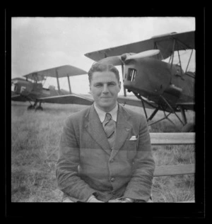 Instructor E Barnett, Palmerston North, Royal New Zealand Air Force