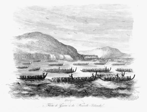 [Sainson, Louis Auguste de], b. 1800 :Flotte de guerre a la Nouvelle Zelande. Nargeon sc. [Paris, 1839]