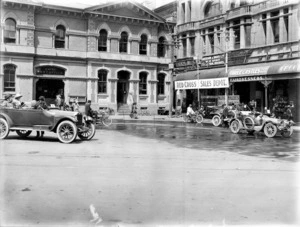 Scene in Christchurch during the 1918 influenza epidemic