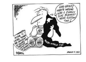 Hubbard, James, 1949- :'Good grief! What's wrong with a cuddly flag blanket near election time?' 29 September 2011