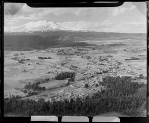 Ohakune, Manawatu-Wanganui, with Mount Ruapehu in the background