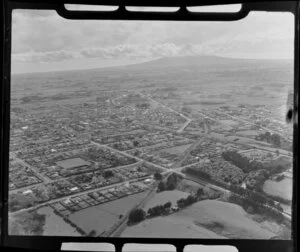 Hawera, Taranaki, with Mount Taranaki in the background