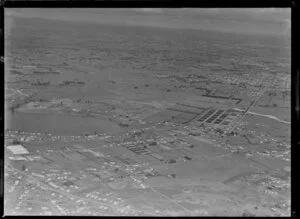 Panmure, Auckland, with Panmure Basin in the foreground