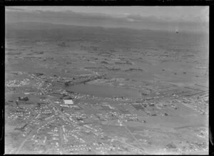 Panmure, Auckland, with Panmure Basin in the background