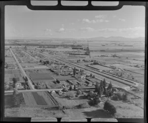 Tinwald, Ashburton District, Canterbury Region, including surrounding farmland