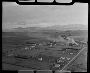 Makikihi, South Canterbury, showing farm houses and rural area