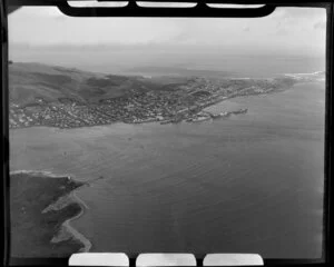Bluff, Southland, showing housing and harbour