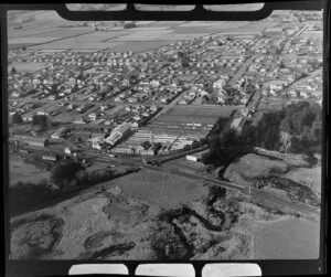 Milton, Otago, showing Bruce Woollen Mills and Tokomairiro River