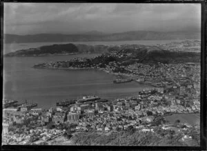Wellington Harbour looking east to harbour entrance