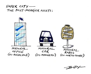 Body, Guy Keverne, 1967-:Super City - The post-merger assets...' 16 August 2010