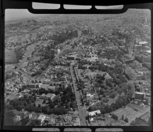 Albert Park and upper Symonds Street, Auckland