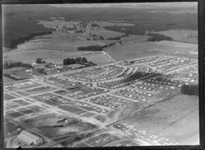 NZ Forest Products Ltd, Tokoroa, South Waikato, shows housing for workers and their families