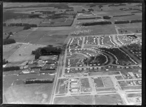 NZ Forest Products Ltd, Tokoroa, South Waikato, shows housing for workers and their families