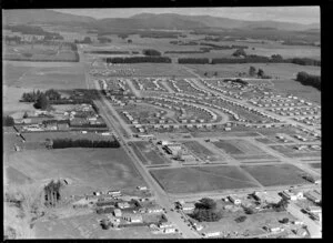 NZ Forest Products Ltd, Tokoroa, South Waikato, shows housing for workers and their families