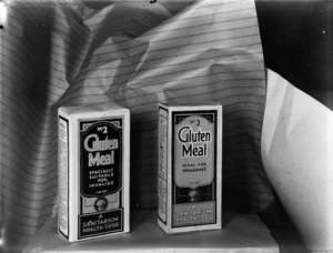 Photograph of two items being advertised for the Sanitarium Health Food Company