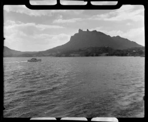 Passenger boat Tokatea traveling around Whangarei Harbour, Northland