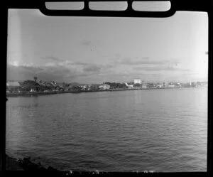 Apia waterfront, Upolu, Samoa, showing buildings