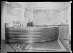 Pan American World Airways, reception area, Windsor House building, location unidentified