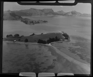 Parua Bay, Whangarei Harbour, Northland, showing The Nook, Motukiore Island and Whangarei Heads in the background