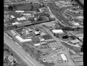 Industrial area, Penrose, Auckland, including NZ Steel Pipe and Tank Company Ltd, Auckland