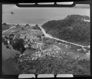 Paihia, Bay of Islands, Northland, showing camping grounds