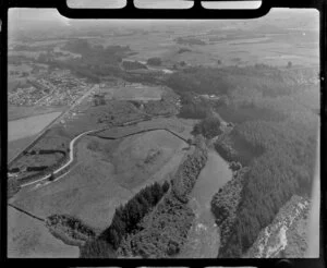 Arapuni hydro-electric power station, Waikato, including housing and rural area