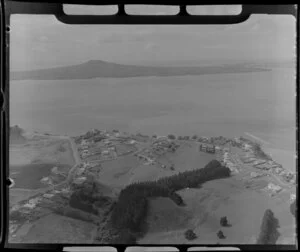 Churchill Park, looking out towards, Rangitoto Island, Glendowie, Auckland