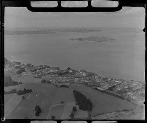 Glendowie, Churchill Park, looking out towards Motukorea Island, Auckland