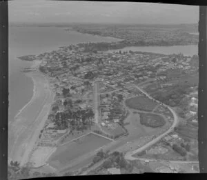 Milford, Auckland, showing Castor Bay and Lake Pupuke