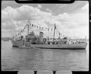 Auckland Anniversary Regatta, Auckland Harbour, showing ship