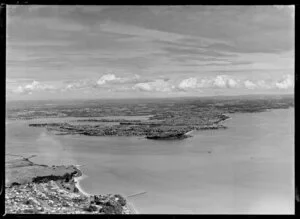 Devonport, North Shore, Auckland, showing Torpedo Bay