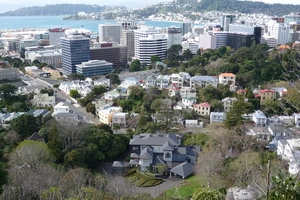 View over central Wellington